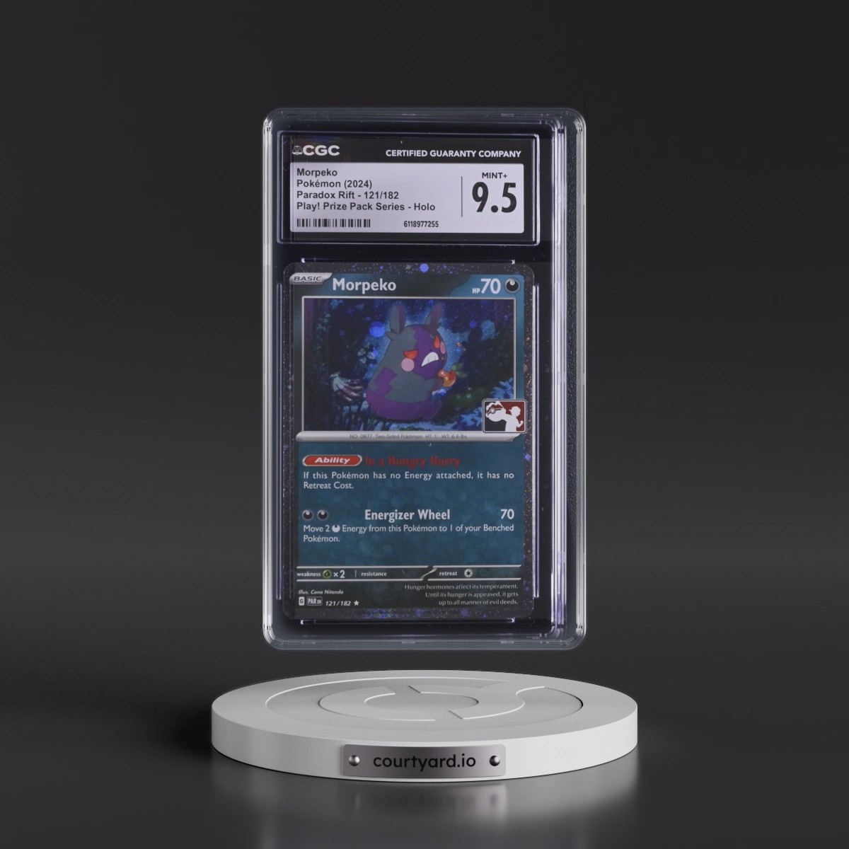 2023 Morpeko - Pokémon Paradox Rift - PAR EN CGC 9.5 MINT+